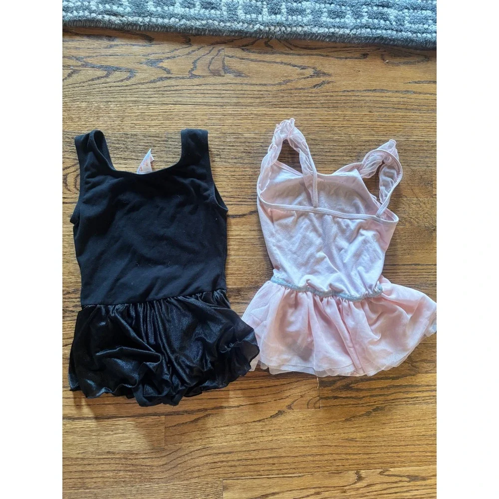 Cat & Jack Girls Ballet Leotard Tutu Lot Pink Black Size M 8